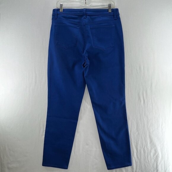 Talbots Flawless Slim Ankle Jeans Womens 10 Mid Rise Stretch Denim Zip Fly Blue - Picture 2 of 13